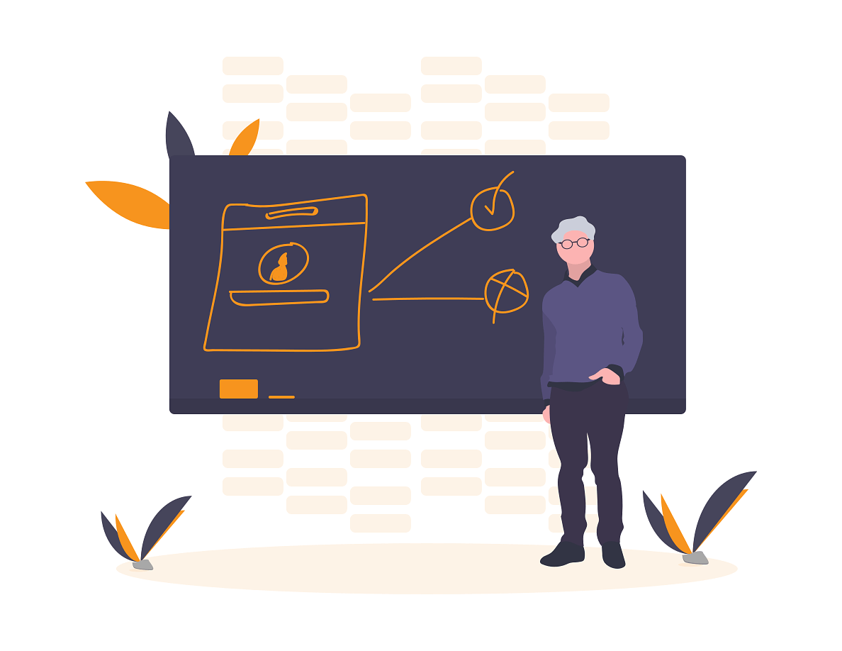 illustration of teacher